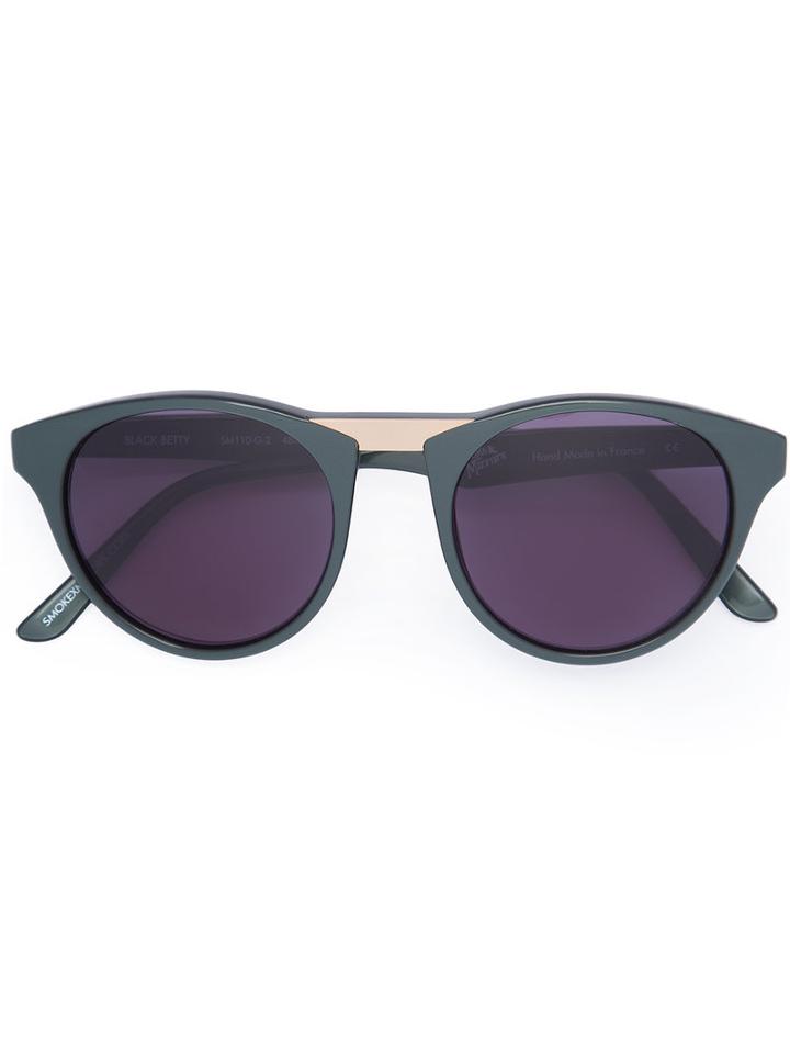 Smoke X Mirrors - Black Betty Sunglasses - Unisex - Acetate - One Size, Green, Acetate