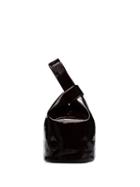 Jil Sander Small Market Patent Bucket Bag - Brown