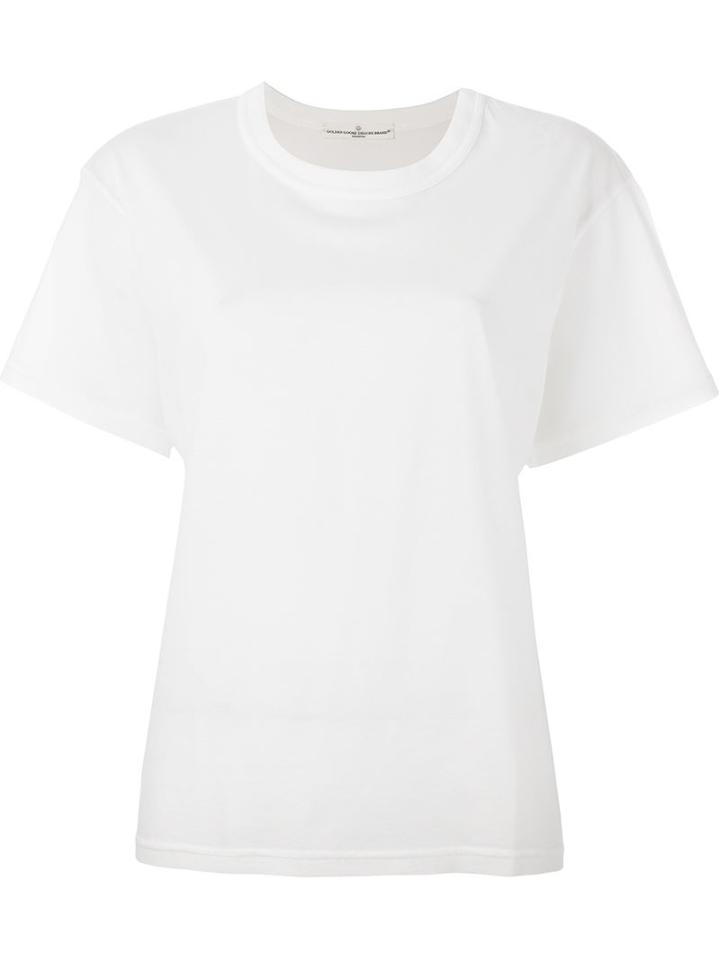 Golden Goose Deluxe Brand Round Neck T-shirt, Women's, Size: M, White, Cotton