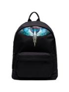 Marcelo Burlon County Of Milan Black And Blue Wings Print Backpack