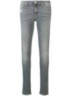 7 For All Mankind Faded Skinny Jeans - Grey