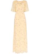 By Timo Poppies Floral-print Maxi Dress - Yellow