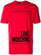 Love Moschino Printed Logo T-shirt - Red