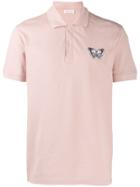 Alexander Mcqueen Butterfly Motif Polo Shirt - Pink