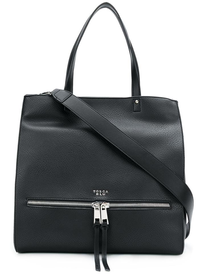 Tosca Blu Logo Embossed Tote - Black