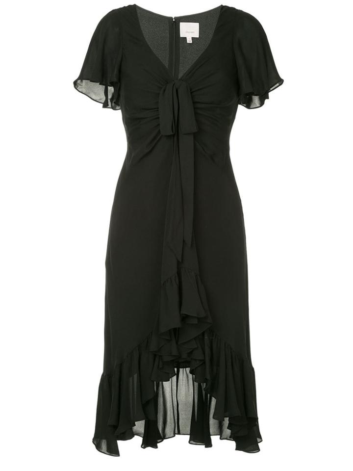 Cinq A Sept Ruffled Midi Dress - Black