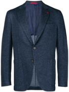 Isaia Two Button Blazer - Blue