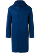 Mackintosh Hooded Coat, Men's, Size: 40, Blue, Cotton