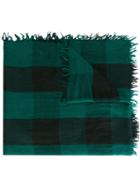 Faliero Sarti 'quadri' Scarf, Women's, Green, Silk/wool