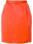 Yves Saint Laurent Vintage Straight Short Skirt - Orange