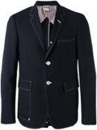 Thom Browne Contrast Blazer, Men's, Size: 2, Blue, Wool/cupro
