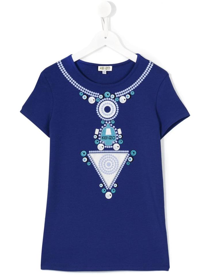 Kenzo Kids Printed T-shirt - Purple