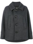 Dsquared2 - Oversized Jacket - Women - Polyamide/polyester/cashmere/virgin Wool - 42, Grey, Polyamide/polyester/cashmere/virgin Wool