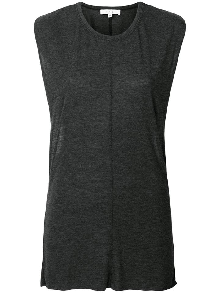 Iro Side Cut-out Top - Grey