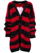 Mastermind Japan Skull And Bones Cardigan - Red