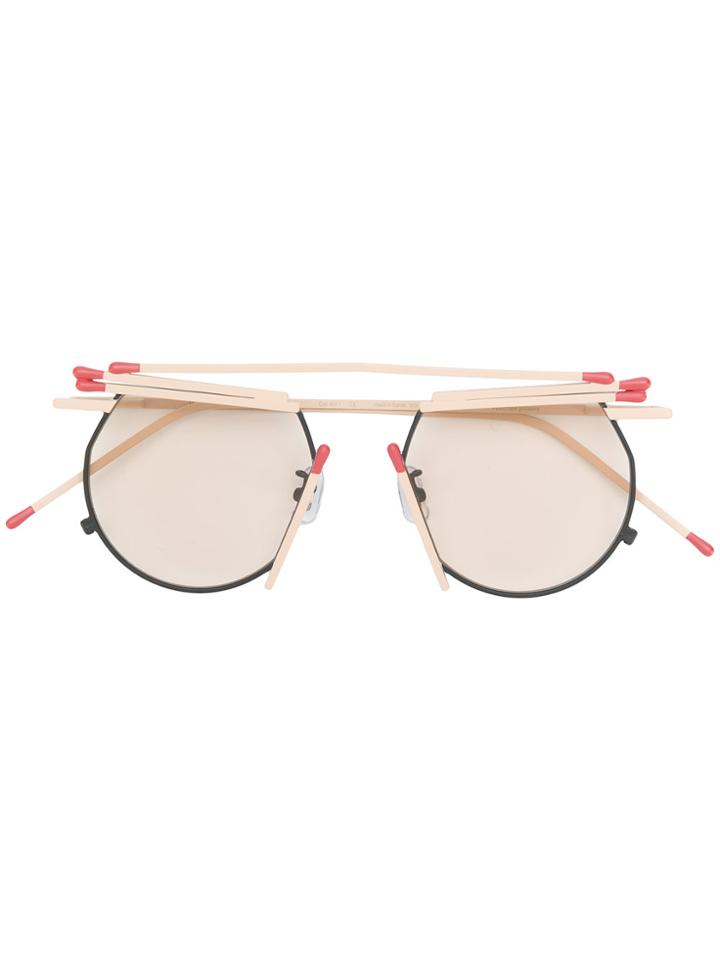 Henrik Vibskov Match Sunglasses - Nude & Neutrals