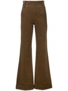 Lanvin Dungaree Effect Trousers - Nude & Neutrals