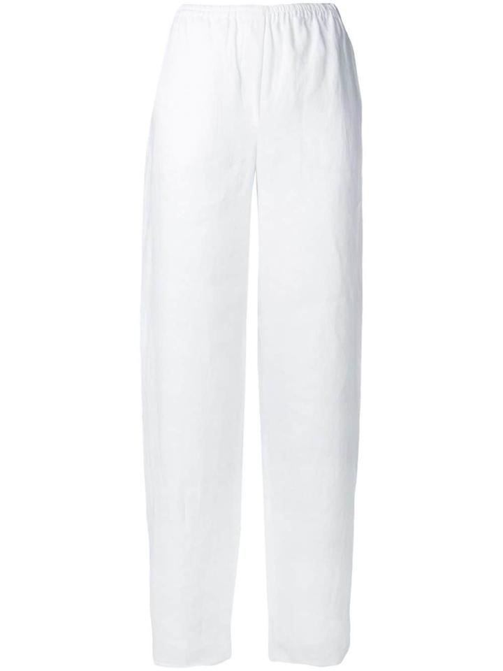 Emporio Armani High Waisted Trousers - White