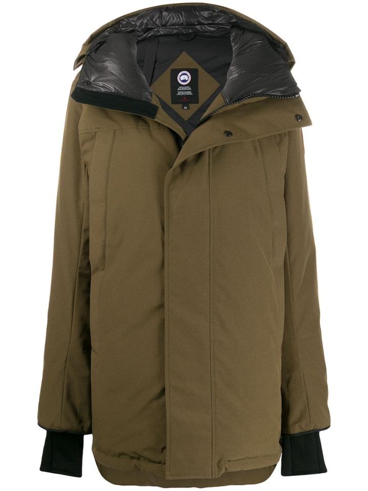 Canada Goose Short Hooded Padded Parka - Green