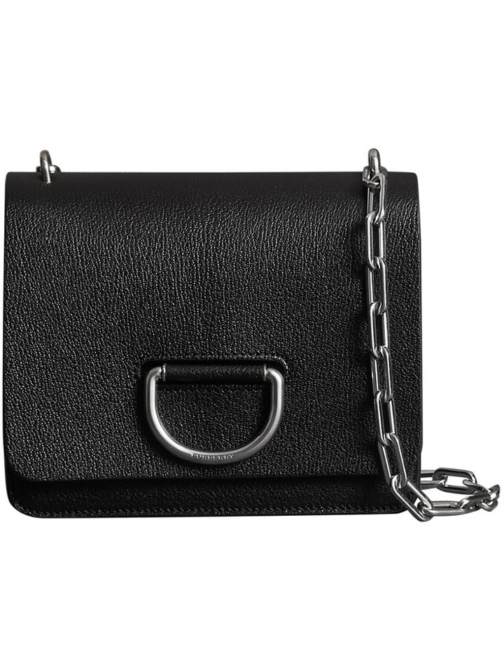 Burberry The Small Leather D-ring Bag - Black