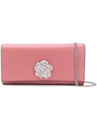 Michael Michael Kors Floral Embellished Clutch Bag - Pink