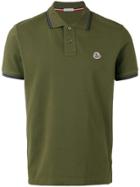 Moncler Logo Front Polo Shirt - Green