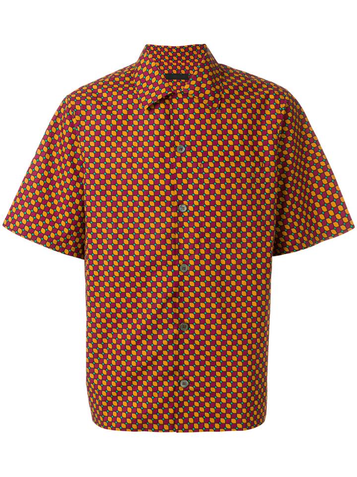 Prada Patterned Short Sleeve Shirt - Multicolour