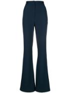 Hebe Studio Flared Tailored Trousers - Blue