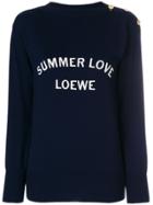 Loewe Summer Love Knitted Sweater - Blue