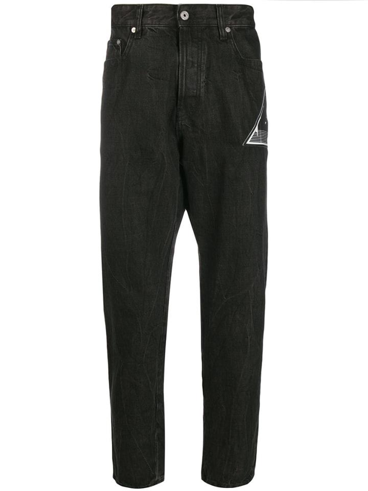 Just Cavalli Logo Patch Slim Jeans - Grey