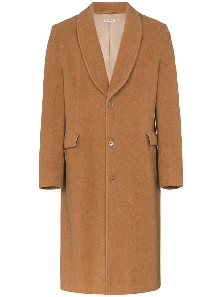 Our Legacy Shawl Contour Wool Coat - Neutrals