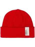 Adidas Logo Patch Beanie - Red