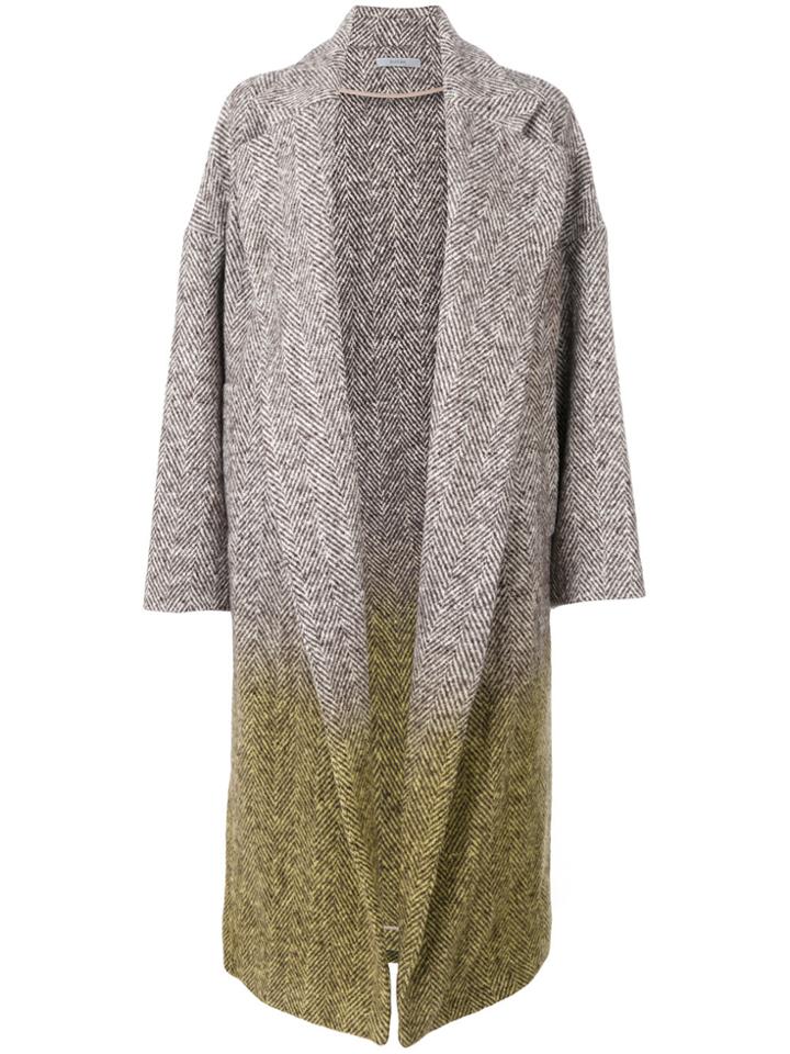 Dusan Oversized Tie Dye Coat - White