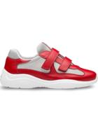 Prada Touch Strap Runner Sneakers - Red