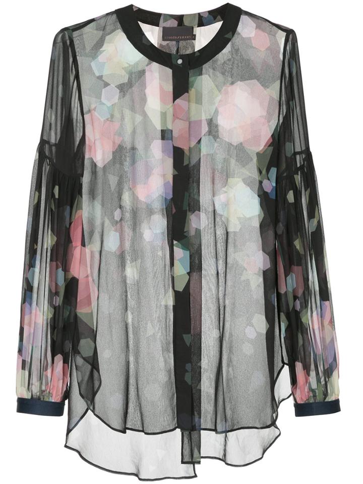 Ginger & Smart Illusion Blouse - Black