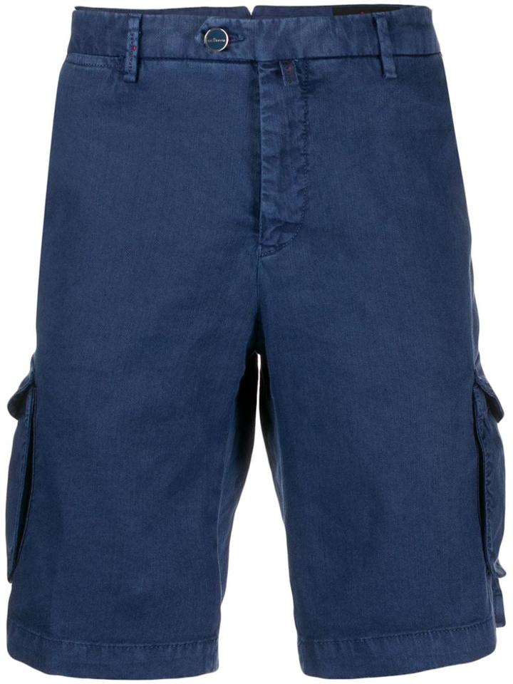 Kiton Cargo Shorts - Blue