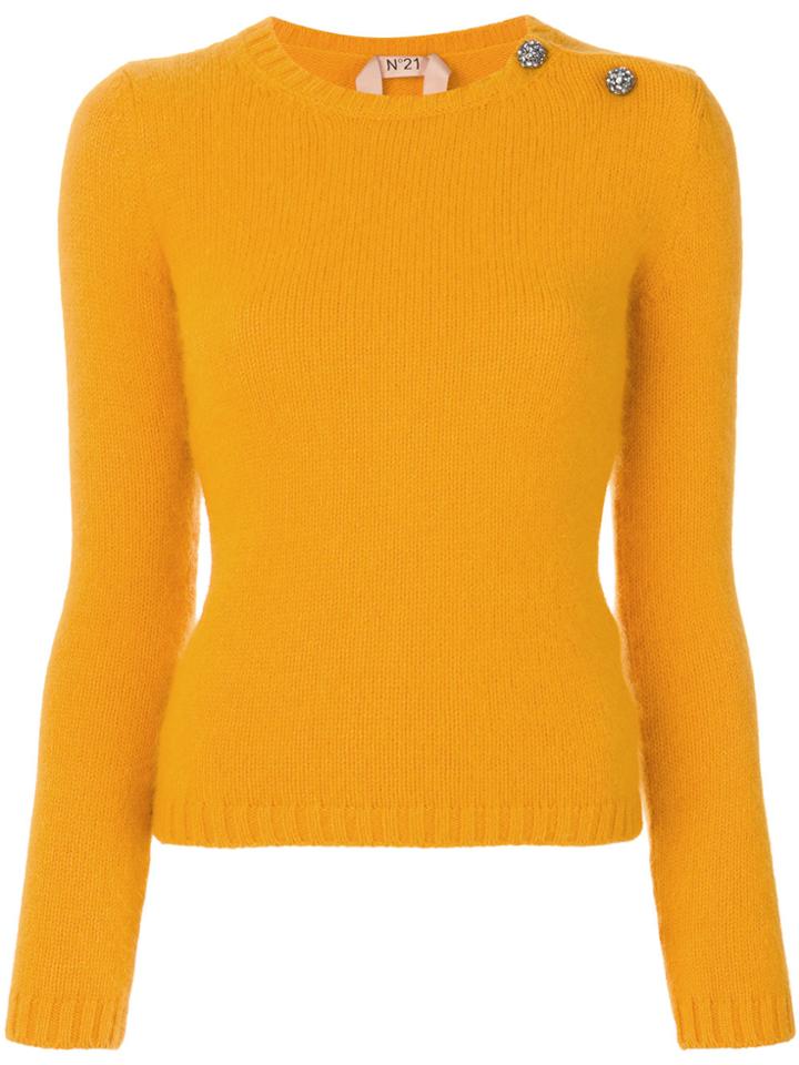 No21 Side Button Jumper - Yellow & Orange