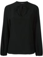 Etro Tie-neck Blouse, Women's, Size: 44, Black, Silk