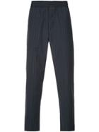 Ck Calvin Klein Pinstripe Elasticated Trousers - Blue