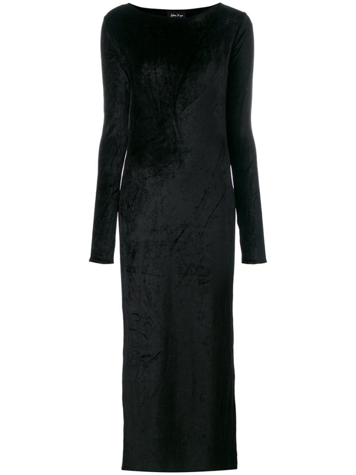 Andrea Ya'aqov Open Back Maxi Dress - Black