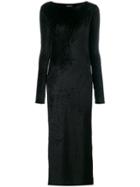 Andrea Ya'aqov Open Back Maxi Dress - Black
