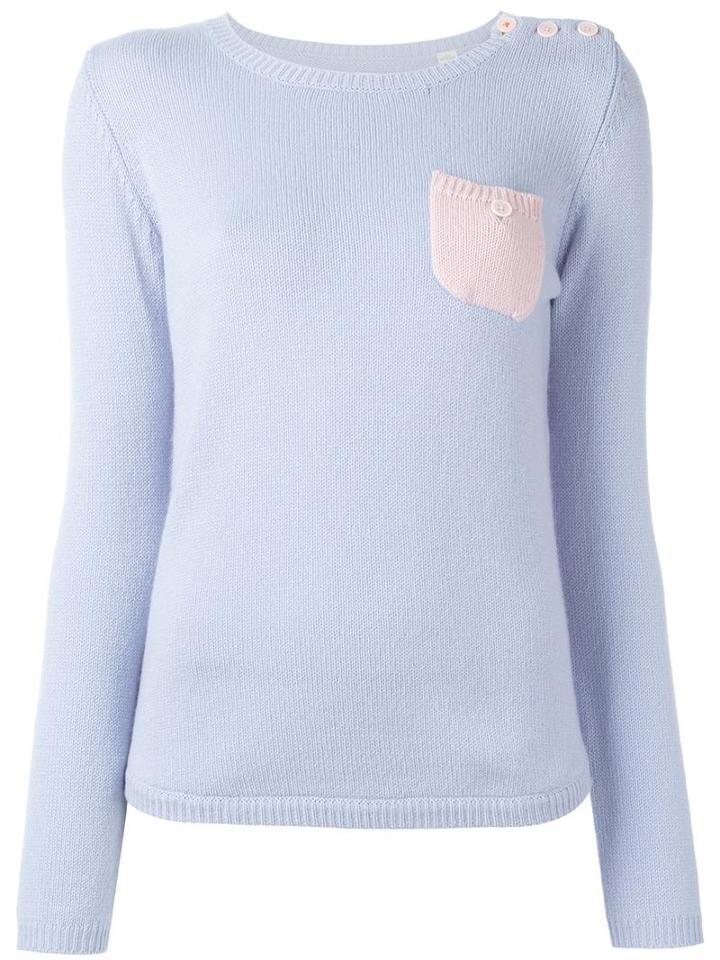 One Pocket Jumper, Women's, Size: Small, Blue, Cashmere, Chinti And Parker