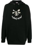 Palm Angels Upside Down Logo Hoodie - Black