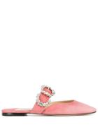 Jimmy Choo Gee Crystal Flats - Pink