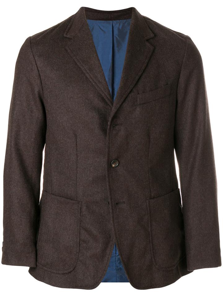 Jijibaba Single Breasted Blazer - Brown