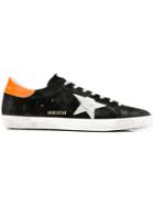 Golden Goose Distressed Superstar Sneakers - Black