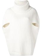 P.a.r.o.s.h. Cowl Neck Jumper, Women's, White, Polyamide/wool