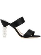 Sophia Webster Embellished Heel Sandals - Black