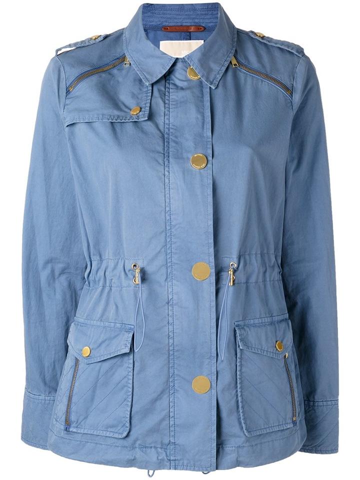 Michael Michael Kors Military Jacket, Women's, Size: Xl, Blue, Cotton
