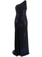 Blanca One-shoulder Gown - Blue